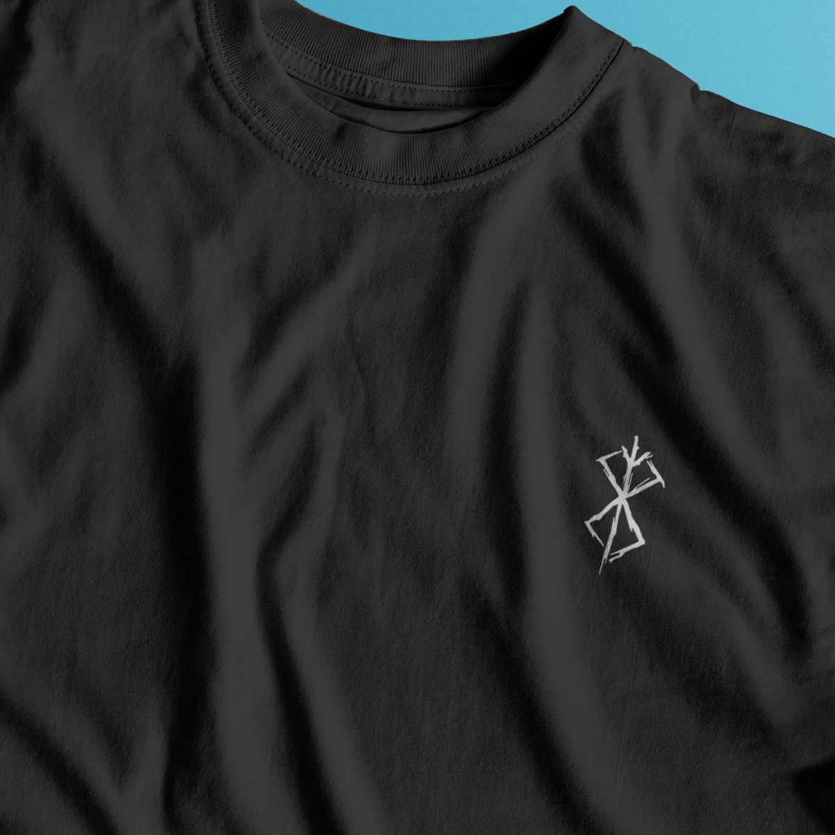 Nome do produto: Camiseta Minimalista Preta - Marca do Sacrifício