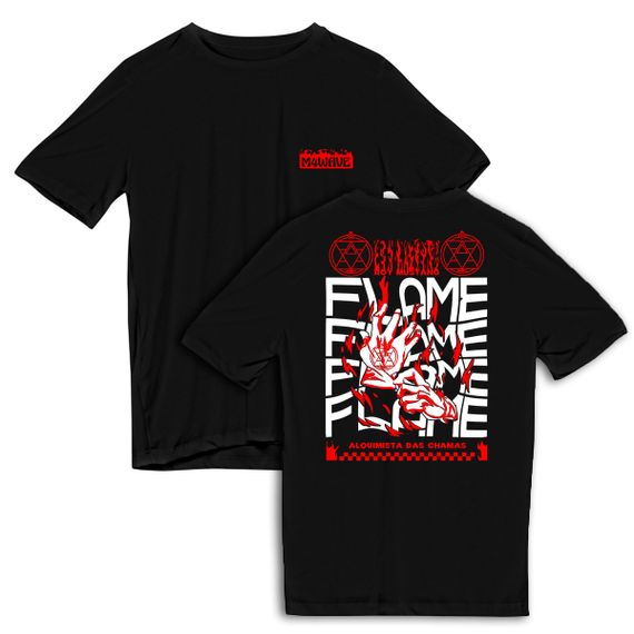 Camiseta Dry Fit Preta - Flame