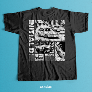 Camiseta Preta - Initial D (Costas)