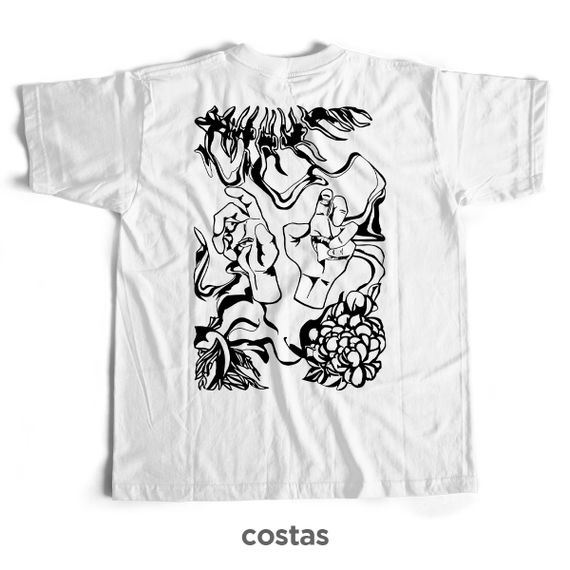 Camiseta Branca - Rei das Maldições (Costas)