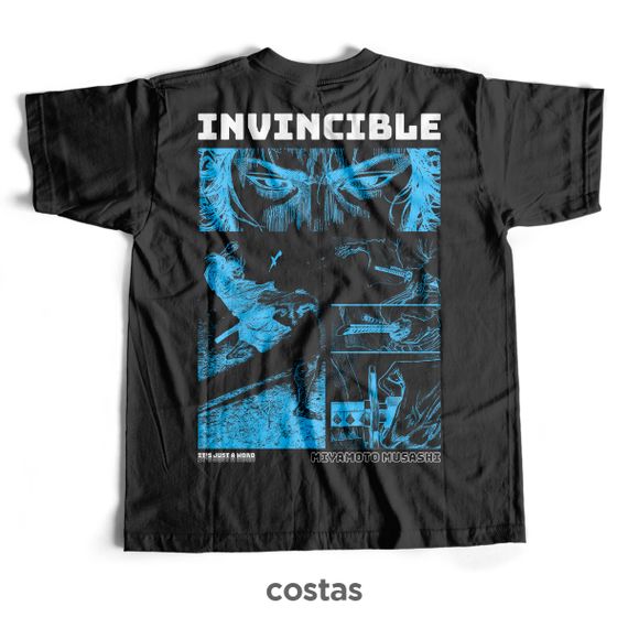 Camiseta Preta - Invincible (Costas)