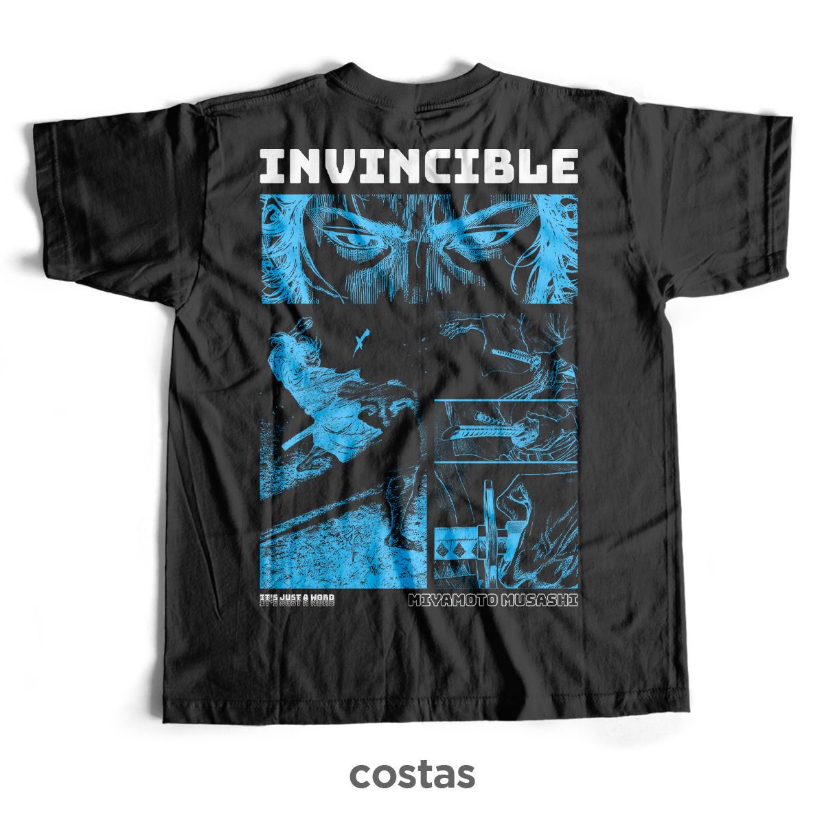 Nome do produto: Camiseta Preta - Invincible (Costas)