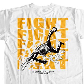 Nome do produtoCamiseta Branca - Fight (Costas)