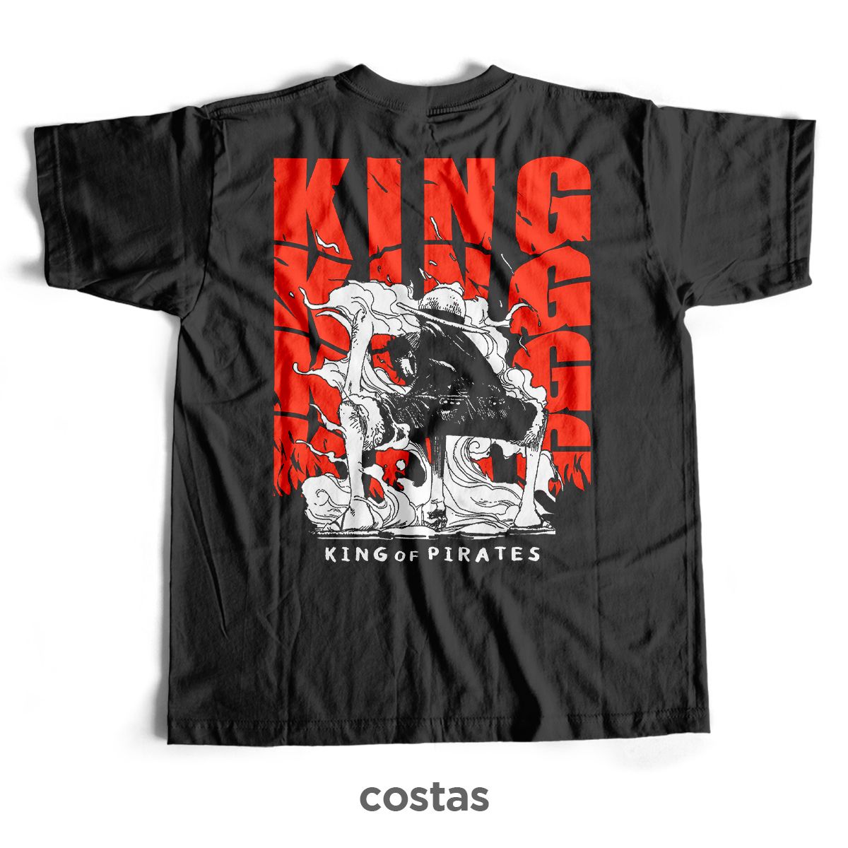 Nome do produto: Camiseta Preta - King of Pirates (Costas)