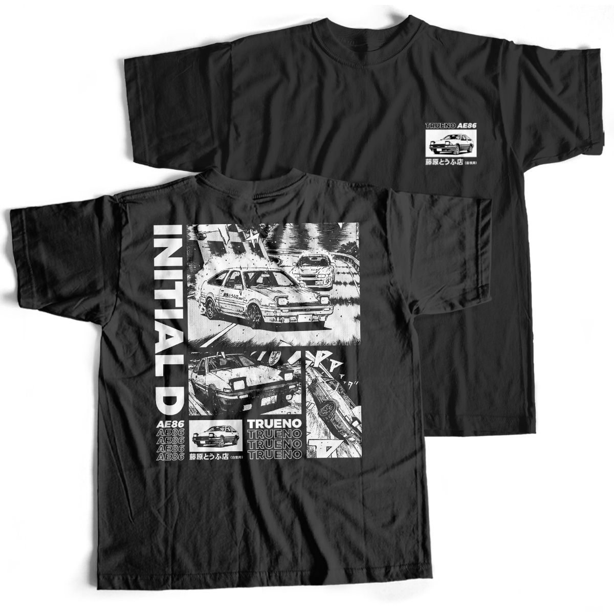 Nome do produto: Camiseta Preta - Initial D