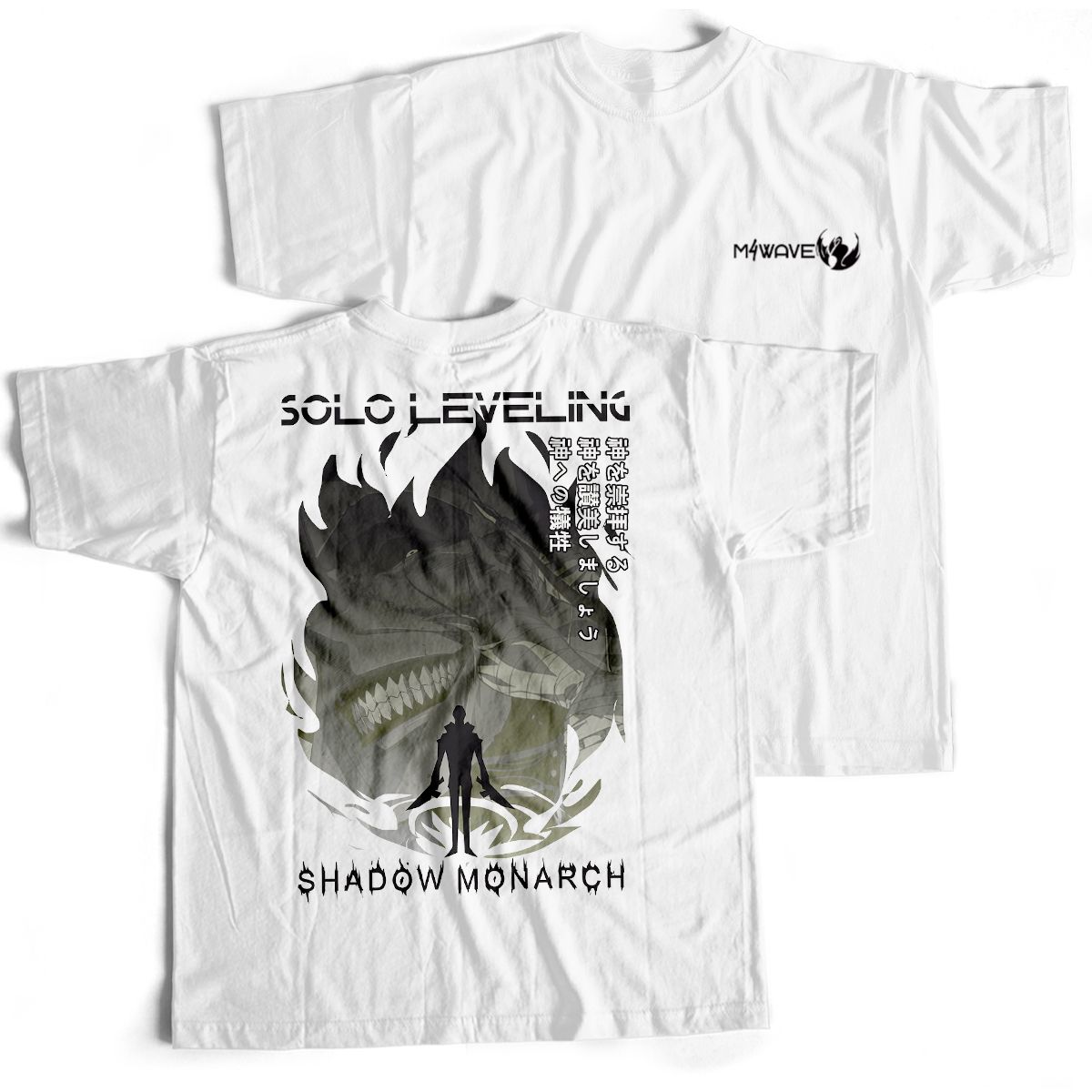 Nome do produto: Camiseta Branca - Shadow Monarch