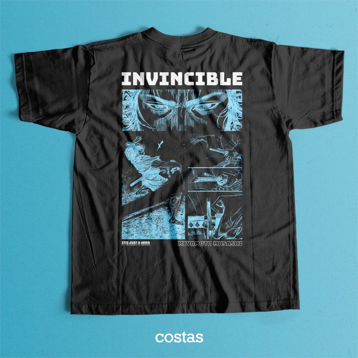 Nome do produto: Camiseta Preta - Invincible (Costas)