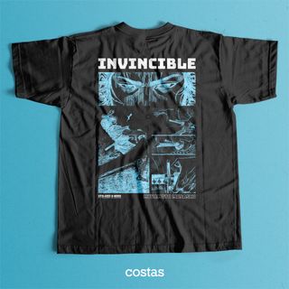 Camiseta Preta - Invincible (Costas)