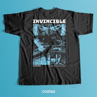 Nome do produtoCamiseta Preta - Invincible (Costas)