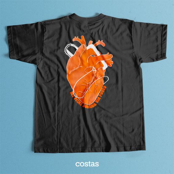 Camiseta Preta - Me Deixe Sonhar (Costas)