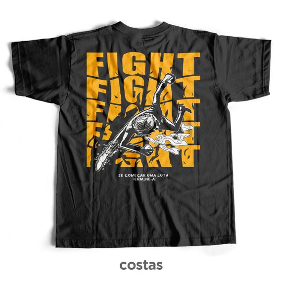 Camiseta Preta - Fight