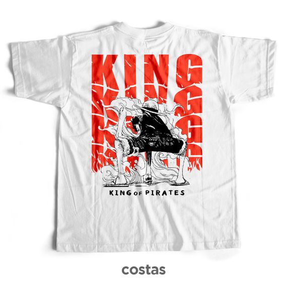 Camiseta Branca - King of Pirates (Costas)