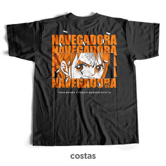 Camiseta Preta - Navegadora (Costas)