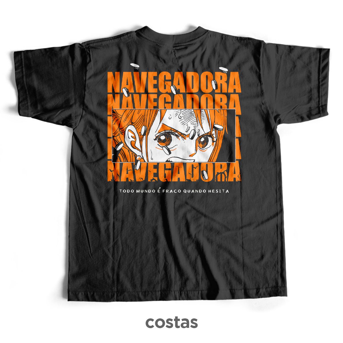 Nome do produto: Camiseta Preta - Navegadora (Costas)