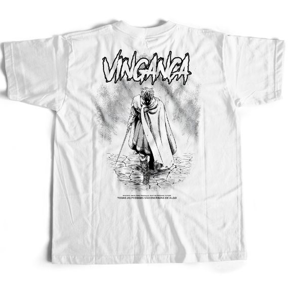 Camiseta Branca - Vingança (Costas)