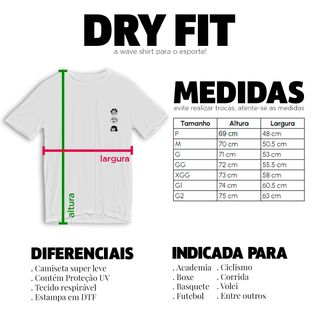 Nome do produtoCamiseta Dry Fit Branca - Nichirin