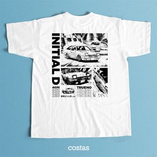 Camiseta Branca - Initial D (Costas)