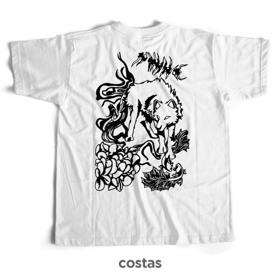 Camiseta Branca - Cão Divino (Costas)