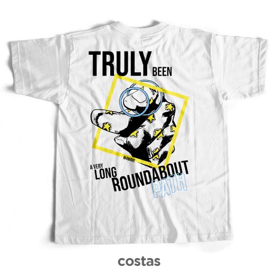 Camiseta Branca - Roundabout Path (Costas)