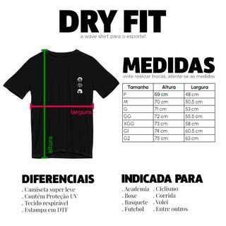 Nome do produtoCamiseta Dry Fit Preta - Nichirin 