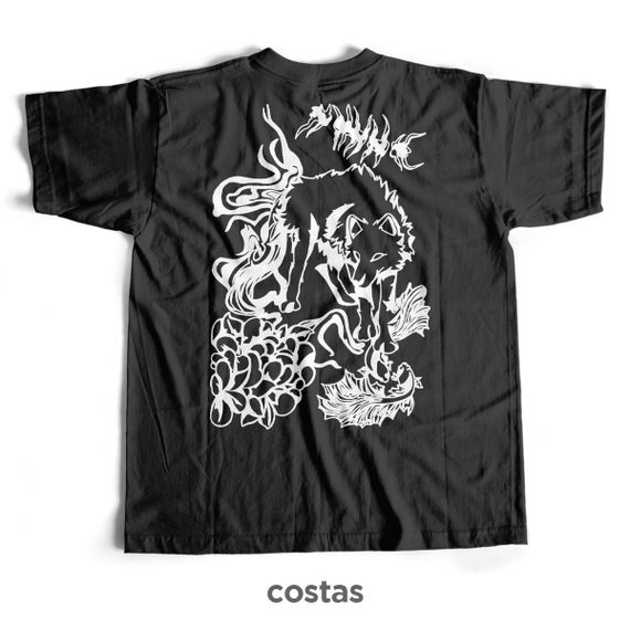 Camiseta Preta - Cão Divino (Costas)