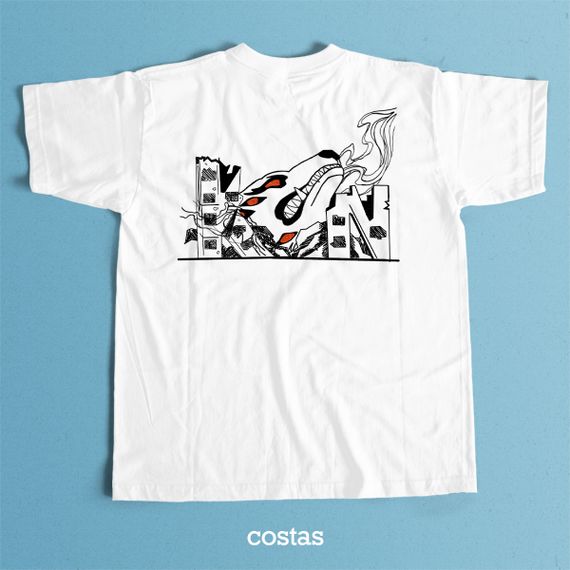 Camiseta Branca - Kon (Costas)