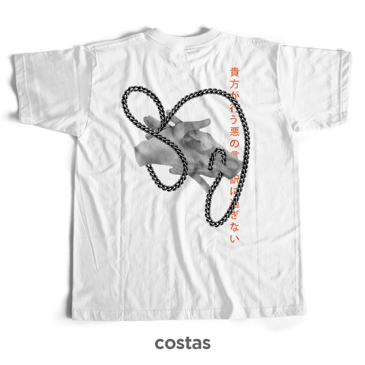 Nome do produto: Camiseta Branca - Makima (Costas)