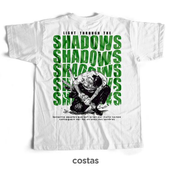 Camiseta Branca - Light Through the Shadows