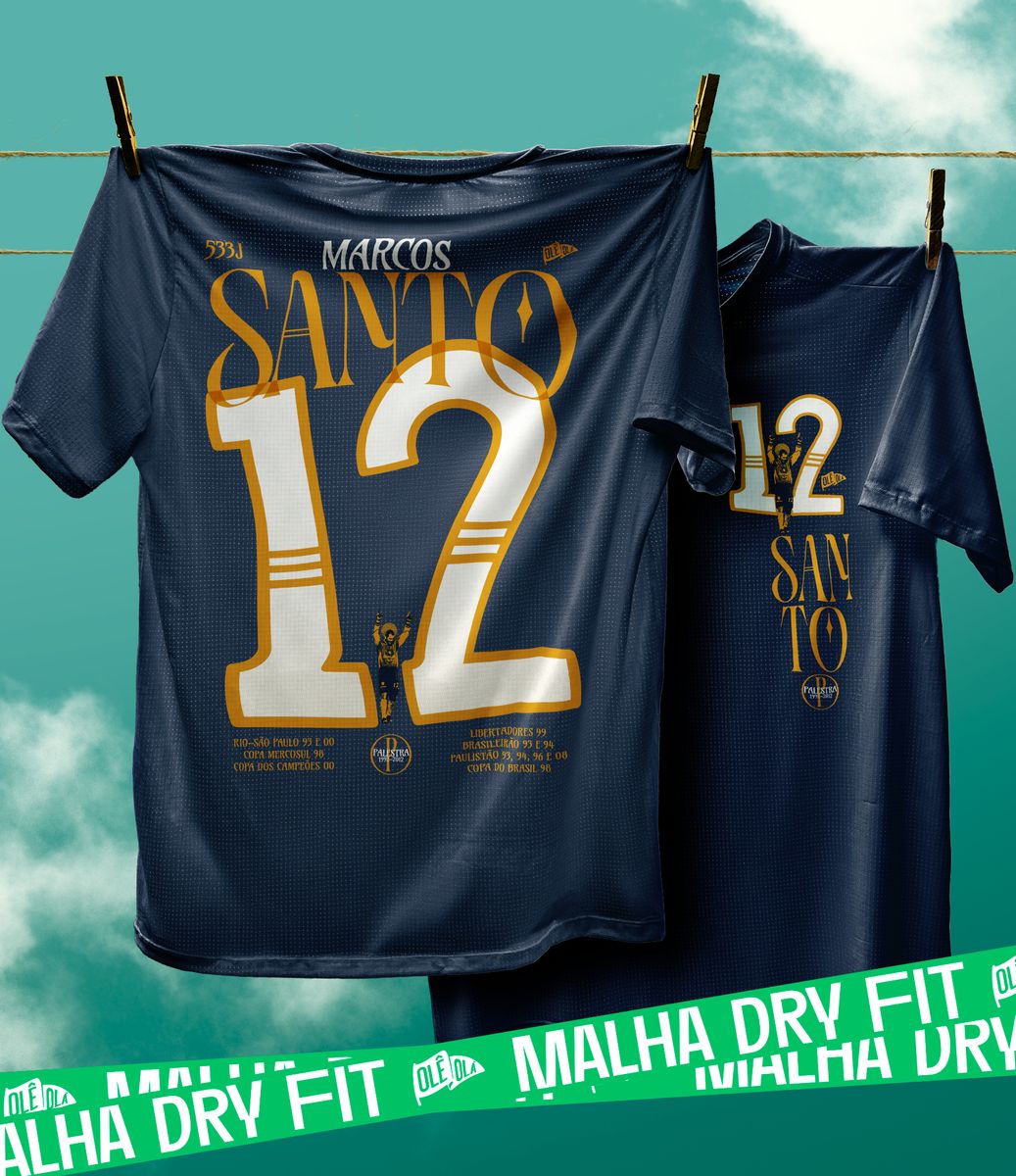 Nome do produto: Camiseta // SANTO 12 // ((( MALHA DRY FIT )))