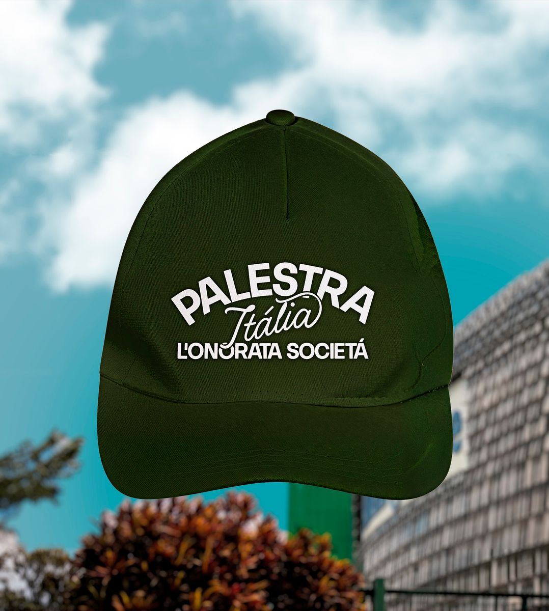 Nome do produto: BONÉ L\'ONORATA SOCIETÁ / VERDE EXÉRCITO ESCURO /