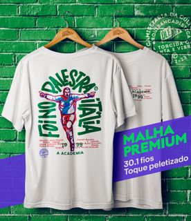 Camiseta //FOI NO PALESTRA ITALIA// BRANCA (((MALHA PREMIUM)))