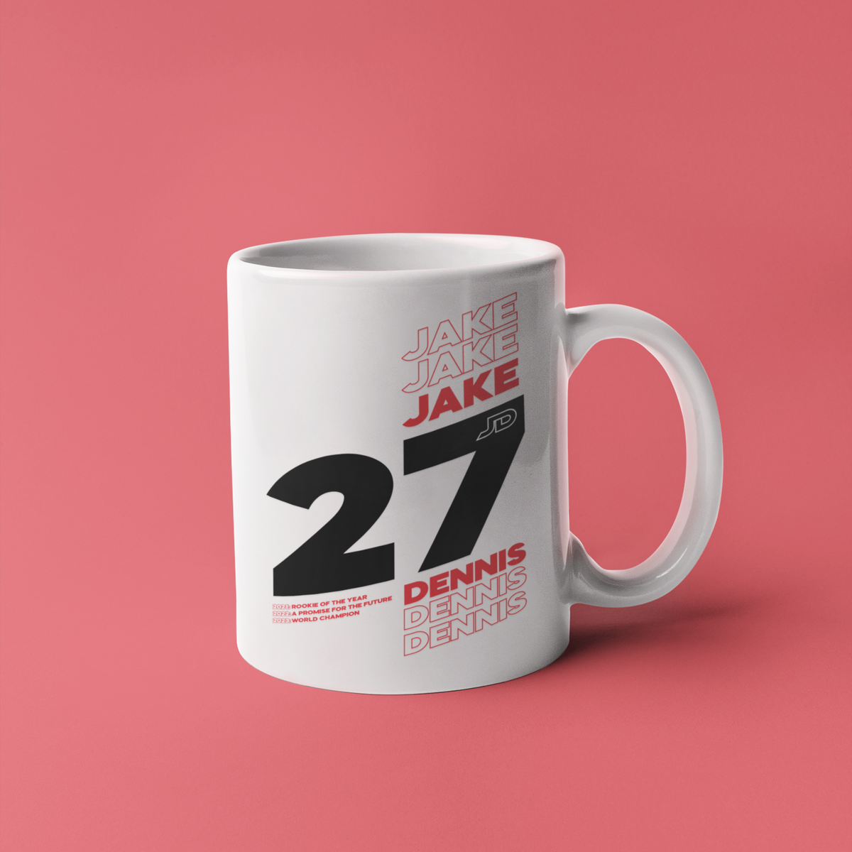 Nome do produto: Caneca Jake Dennis Formula E World Champion