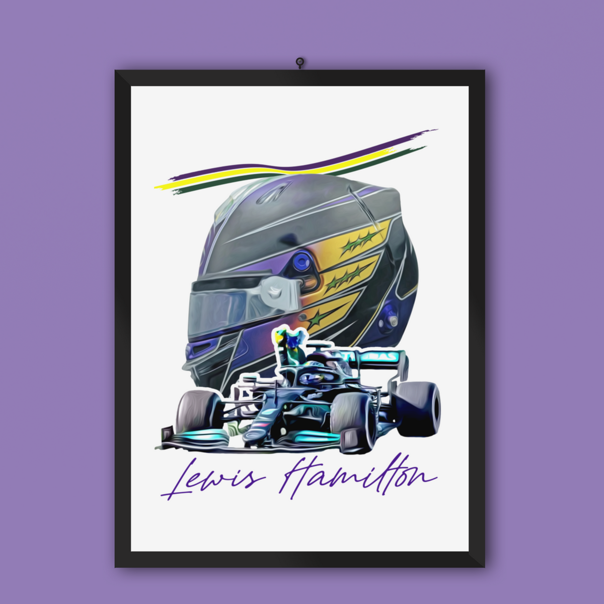 Nome do produto: Poster Lewis Hamilton I’m One of You Brasil