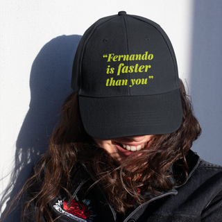 Boné Fernando Alonso Faster Than You [COM TELA]