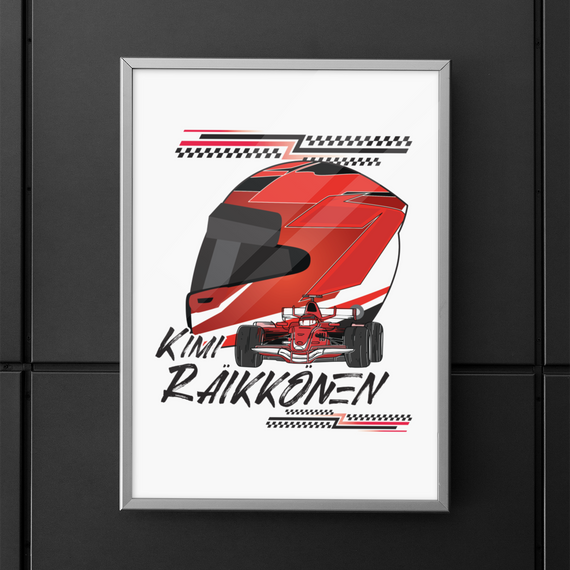 Poster Kimi Räikkönen Old Times