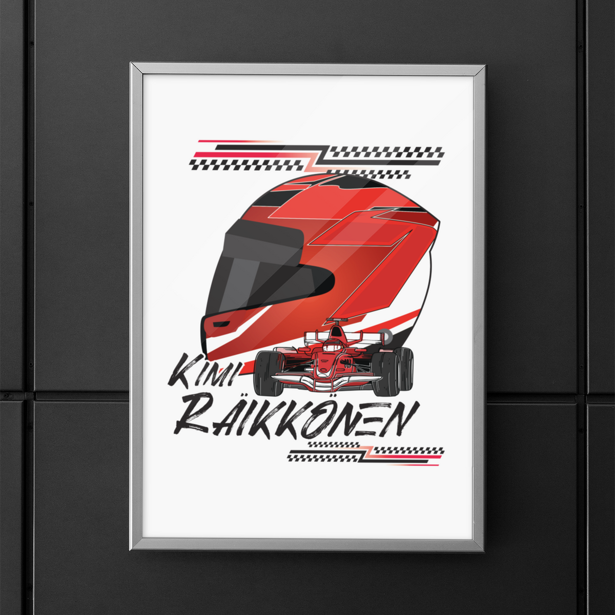 Nome do produto: Poster Kimi Räikkönen Old Times