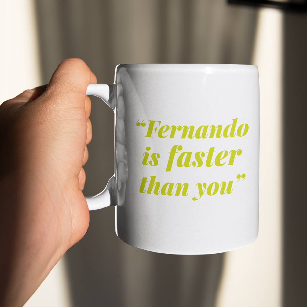 Nome do produto: Caneca Fernando Alonso Faster Than You