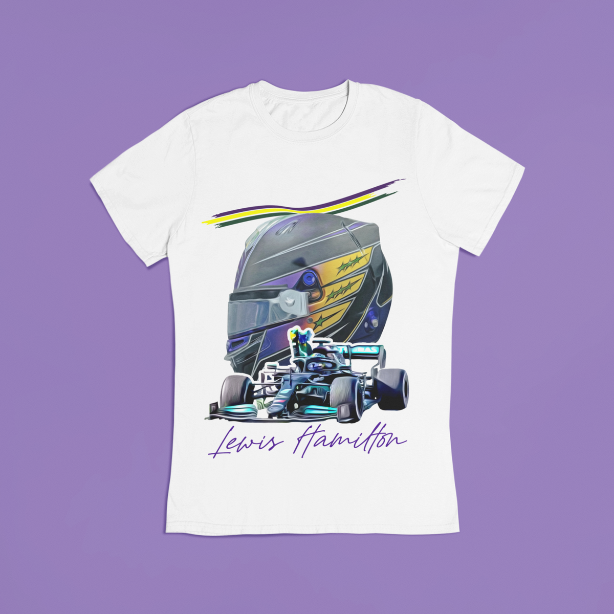 Nome do produto: Camiseta Plus Size Lewis Hamilton I’m One of You Brasil