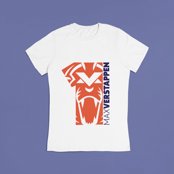 Plus Size Camiseta Max Verstappen, The World Champion