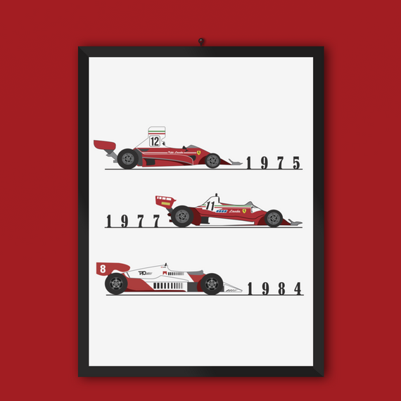 Poster Niki Lauda F1 Legend
