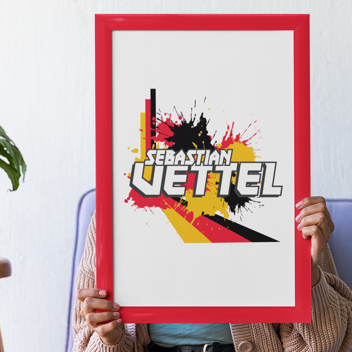 Nome do produto: Poster Sebastian Vettel Alemanha