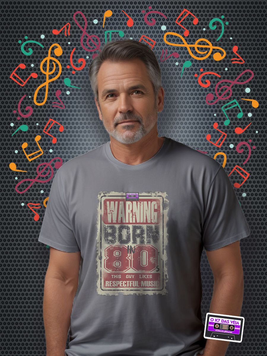 Nome do produto: Camiseta - Born in 80s