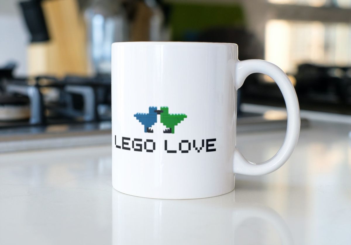 Nome do produto: CANECA LEGO LOVE