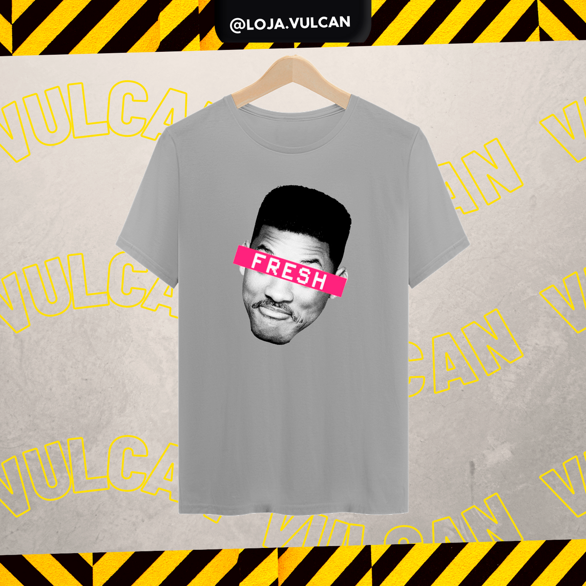 Nome do produto: CAMISETA - THE FRESH PRINCE (CINZA)