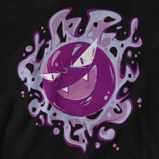 Moletom Gengar Gastly Haunter Pokémon Canguru Preto