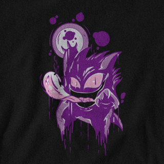 Moletom Gengar Gastly Haunter Pokémon Canguru Preto