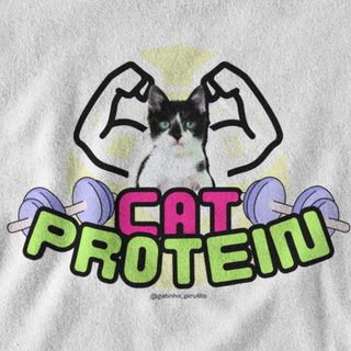 T-Shirt Gatinho Pirulito - Cat Protein