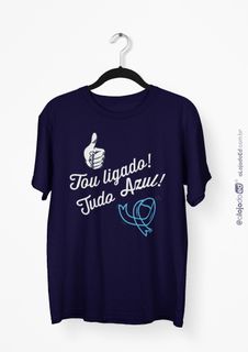 Nome do produtoEdição Especial Novembro Azul - Camiseta Tou Ligado Plus Size  Unissex Classic Azul Marinho