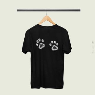 Nome do produtoPegadas do Meu Cachorro - Camiseta Estampa Pegadas do Meu Cachorro