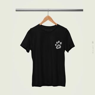 Nome do produtoPegadas do Meu Cachorro - Camiseta Estampa Pegadas do Meu Cachorro